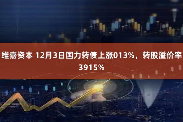 维嘉资本 12月3日国力转债上涨013%，转股溢价率3915%